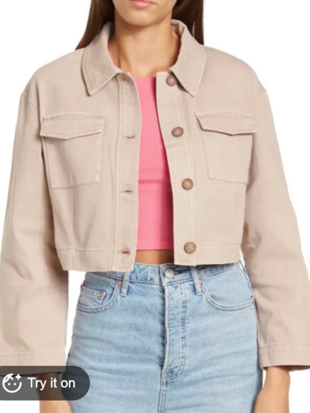 Cropped Jean Jacket | BCB Generation
